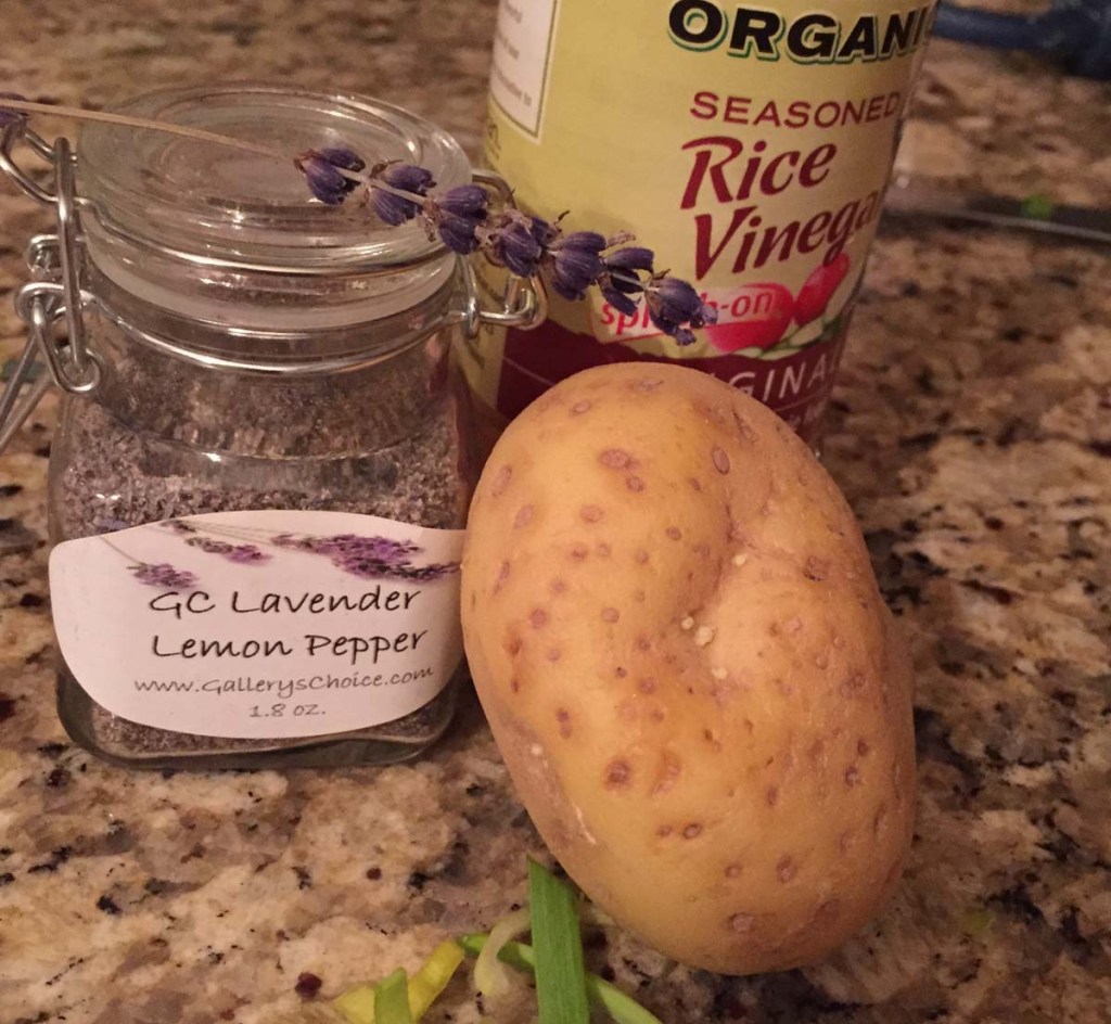GC Lavender Lemon Peper with potato and rice vinegar