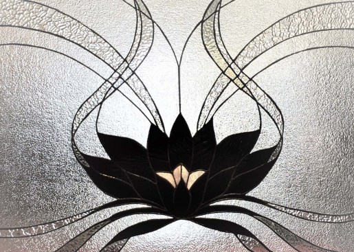 Black Lotus Stained glass