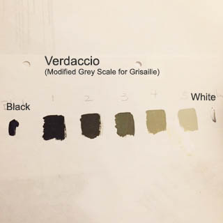 The Verdaccio grey scale visual reference