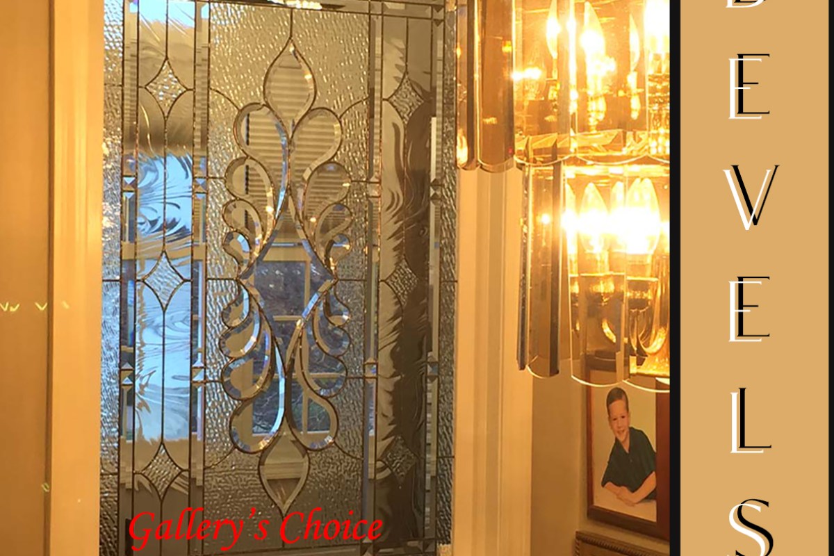 Beveled Stained Glass Room Divider