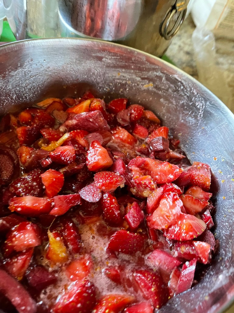 Strawberry-Rhubarb pie filling